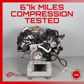 06m.971.595.bd Audi Model S4 18-20 F5 S5 Sq5 3.0l Cwgd Engine Motor Assembly With Turbocharger Oem 67k