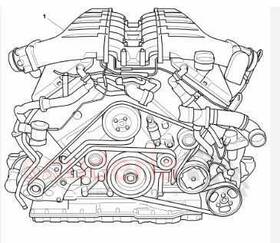 Bentley 300.be1s06 Fly Spur 2006 Engine 3728484