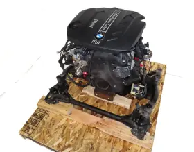 11002353706 Bmw 2014 328d F30 2.0l Turbo Diesel N47t Engine Assembly 136k