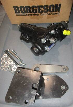 Borgeson 999062 Power Steering Conversion Box Kit 1949-1951 Ford Cars Hot Rod