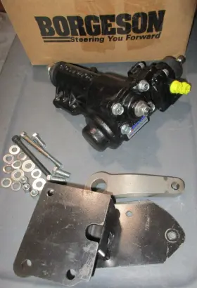 999062 Borgeson Power Steering Conversion Box Kit 1949-1951 Ford Cars Hot Rod