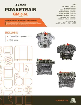 12664567 Chevrolet Engine 3.6l Fits Camaro 2011 Vin D 8th Digit Opt Llt