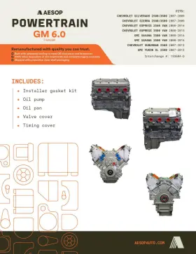 19181067 Chevrolet Engine 6.0l Fits Gmc Sierra 3500 Pickup 2010 Vin K 8th Digit Opt Ly6