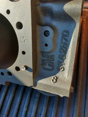 300-05327a Chevrolet Gm Corvette Chevelle Ss L79 327ci Block #3782870 Factory Blank Pad Super Rare H4