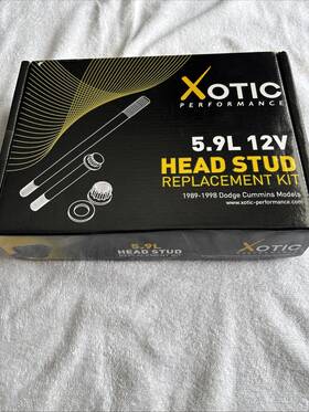 Cummins 663647155986 Xotic 5.9 L 12v Head Stud Replacement Kit Cp 878 1989-1998 Diesel