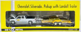 Dcp 54363 Landoll Chevrolet Silverado Pickup With Trailer By 1/50th Scale