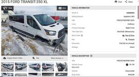 Ford 1s374aa Used Engine Complete Assembly Fits 2015 Transit 350 3.7l Vin M 8th Digit G