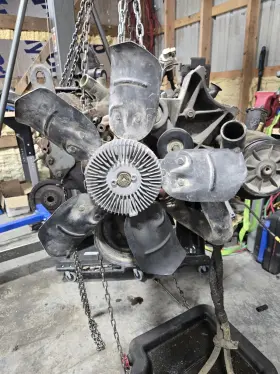 6090bd Ford 7.5l Big Block Motor Running