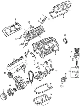 6f1z-6010-aa Ford Genuine Cylinder Block