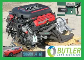 Br3z6007c Ford Ran/vid 11ft Gt 50k 5.0l Gen 1 Coyote Engine Liftout Ecm 6r80 6 Speed Auto Trans