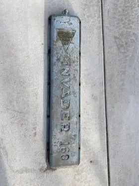 43889 Hall Scott Hudson Motor Co Invader 168 Engine Valve Cover Sign Wwii Marine Boat