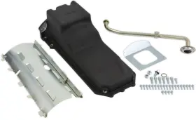 302-76bk Holley Gen Iii Hemi Swap Oil Pan 6.2qt Vvt Rear Sump 72-93 Dodge D100 D150 Black