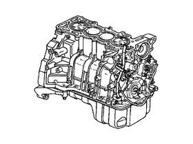 Honda 10002-p0a-a02 Genuine General Assembly Cylinder Block