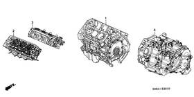 Honda 10002-p8f-a03 Genuine Engine Sub-assembly Block