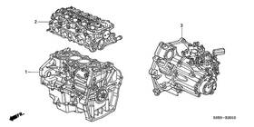Honda 10002-pza-a02 Genuine General Assembly Cylinder Block Dot