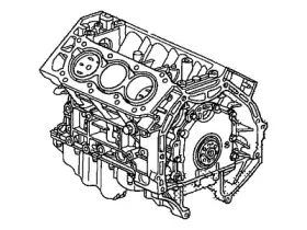 10002-rgl-a01 Honda Genuine General Assembly Cylinder Block 3.5l V6 05-05 Odyssey 10002-rgl