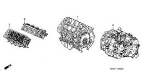 Honda 10002-ryp-a02 Genuine General Assembly Cylinder Block
