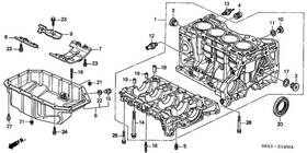 Honda 11000-ppa-810 Genuine Block Assembly Cylinder Dot Qty 1