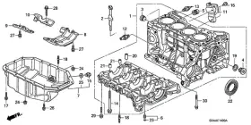 11000-rad-810 Honda Genuine Block Assembly Cylinder Dot