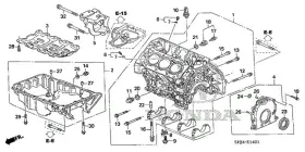 11000-rgm-810 Honda Genuine Block Assembly Cylinder Dot