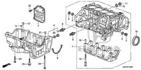 Honda 11000-rmx-810 Genuine Block Assembly Cylinder Dot Qty 1