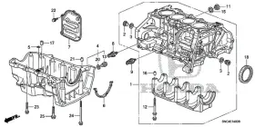 11000-rmx-810 Honda Genuine Block Assembly Cylinder Dot Qty 1