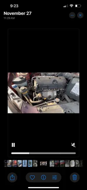 Kz41202100r Kia Used Engine Assembly Fits 2008 Rio 1.6l Vin 3 8th Digit Dohc Grade