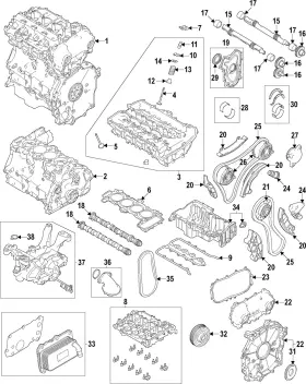 Lr178216 Land-rover Genuine Long Block