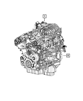 05048917ba Mopar Genuine Complete Engine