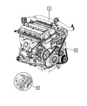 Mopar 4893175cb Genuine Long Block Engine