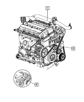 4893175cb Mopar Genuine Long Block Engine