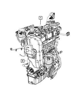 68322188aa Mopar Genuine Long Block Engine