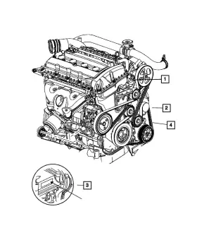 68369232ab Mopar Genuine Long Block Engine Kit
