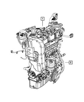 Mopar 68418775aa Genuine Long Block Engine