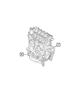 68547276aa Mopar Genuine Long Block Engine