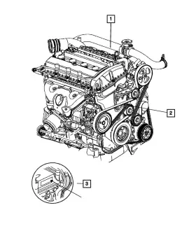 R0061420ac Mopar Genuine Long Block Engine
