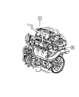 R8144470ae Mopar Genuine Long Block Engine Remanufactured