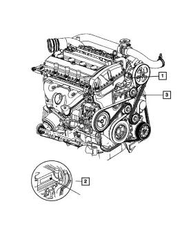 R8258727ac Mopar Genuine Long Block Engine Remanufactured