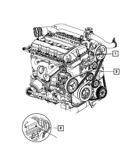 R8258729ac Mopar Genuine Long Block Engine Remanufactured
