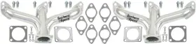 440-2460 Southwest Speed New V-8 Center Dump Headers Polished Stainless Steel 1932-1953 Flathead Ford