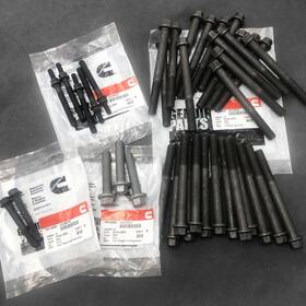Technicianparts 3045850 39pcs Fully Set Cylinder Head Bolts Bolt 3328637 For Cummins M11 Ism Qsm