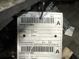 300.to1417 Toyota Sienna 2017 Engine 2066301