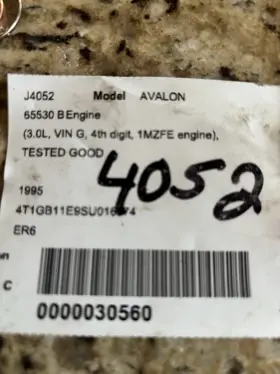 Tn277100-0680 Toyota 1995 Avalon Engine Good Condition
