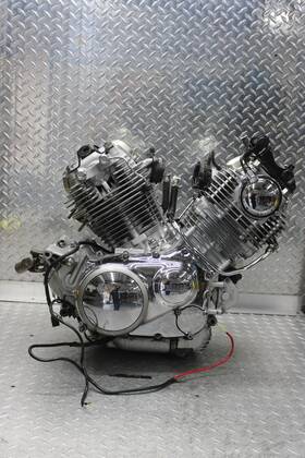 Yamaha 7811623 1996 Virago 750 Xv750 Complete Engine 37 833 Miles Has Running Video