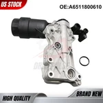 Oil Filter Housing Cooler A6511801310, A6511800810 For Mercedes OM651 Engine New. Price: $65.68.