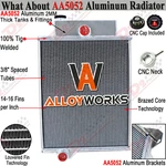 AR46434 4-ROW Aluminum Radiator Fit John Deere 4000 4020 Tractor AR40832 AR49454 New. Price: $246.05.