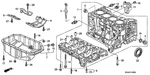 Genuine Honda Block Assembly Cylinder (dot) 11000-RAD-810 New. Price: $1328.38.