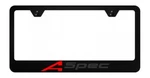Acura A-spec Black On Metal License Plate Frame Mdx Rdx Tlx & Integra New. Price: $19.95.
