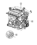 Genuine Mopar Long Block Engine R0061420AC New. Price: $6208.13.