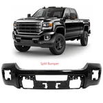 Black Front Bumper For 2015-2019 Gmc Sierra 2500 Hd 3500 W/o Sensor Holes New. Price: $190.00.